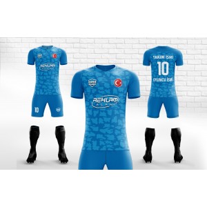 Dijital Baskı Erkek Futbol Forma - 215